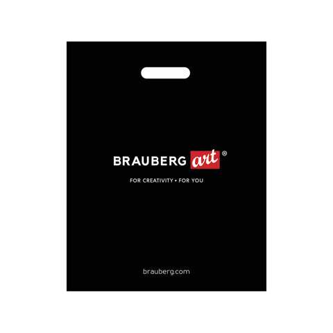 Пакет презентационно-упаковочный BRAUBERG ART, 32х40 см, усиленная ручка, 505500