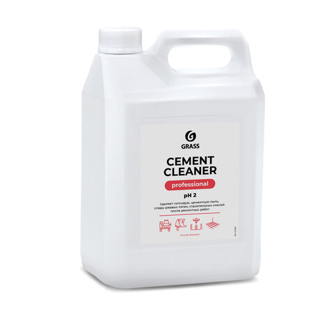 Средство для уборки после строительства 5,5 кг GRASS CEMENT CLEANER, кислотное, концентрат, 125305